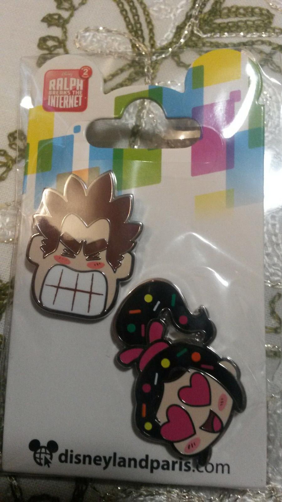 2 Emoji Vanellope & Ralph 2.0 Disney Paris Dlrp Dlp 2019 New January pins