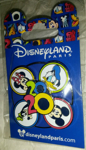 2020 Mickey Donald Minnie Goofy Disney Land Paris Dlrp Dlp 2019 Spinner Pin