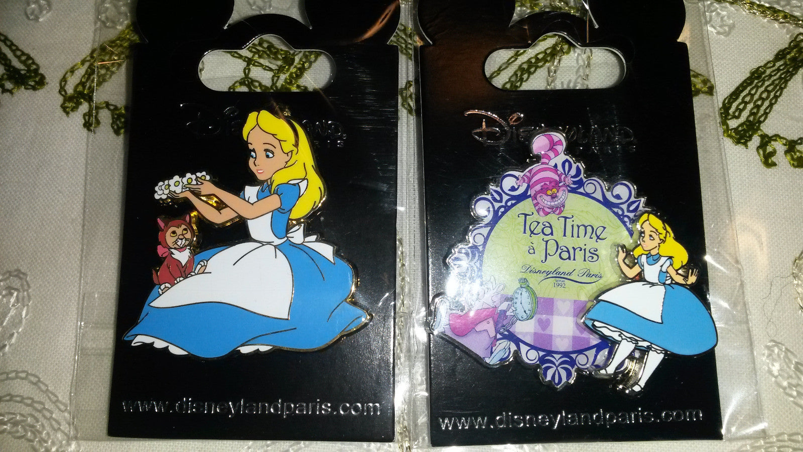 Alice and Dinah 2010 - Alice Tea Time 2014 2 Pins DLP Disney Land Paris