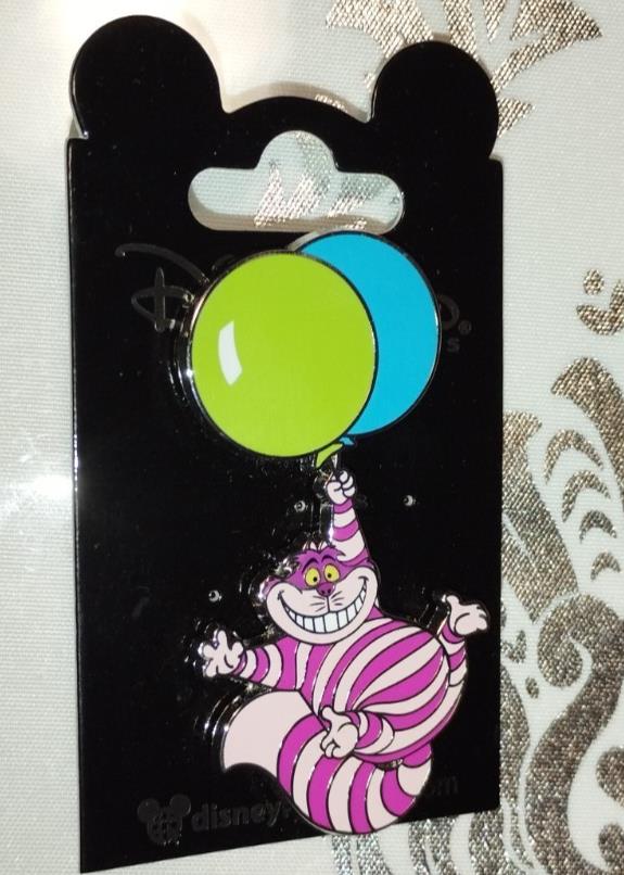 Cheshire Cat - Green and Blue Balloons Disney Land Paris Dlp 08 2024 Pin
