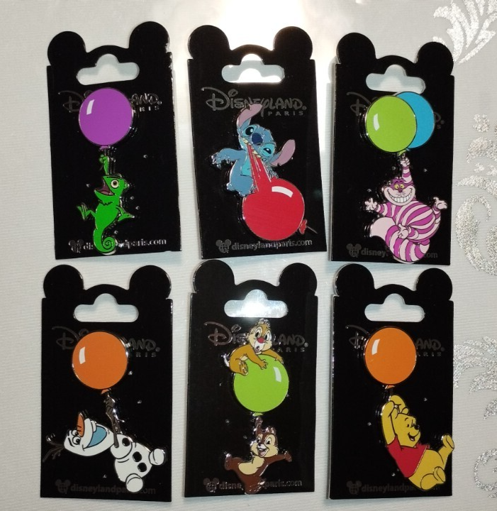 Cheshire Cat - Green and Blue Balloons Disney Land Paris Dlp 08 2024 Pin