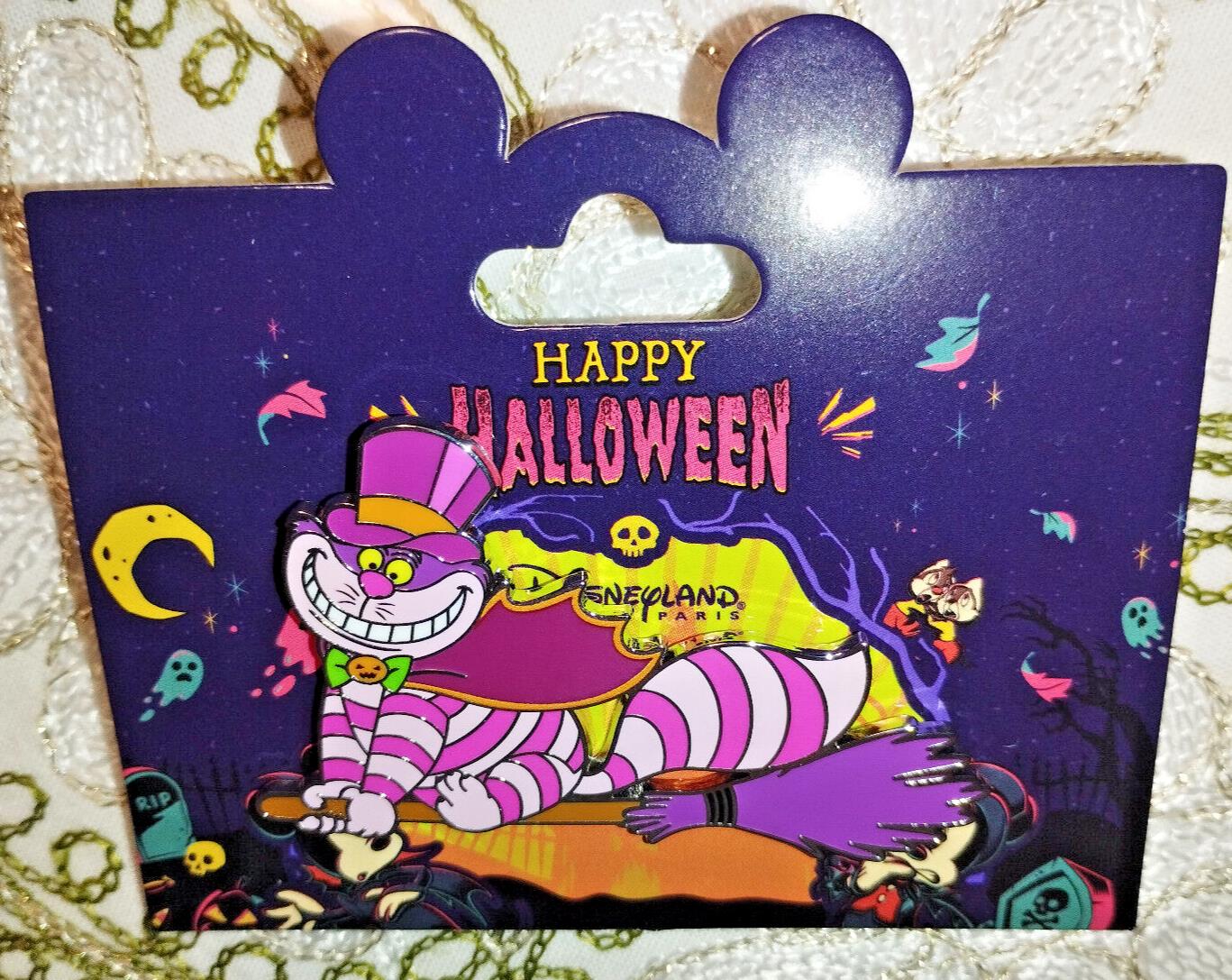 Cheshire cat Flying Broom Stick Halloween Disney Land Paris DLP Oct 2023 Pin