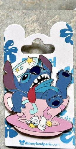 Stitch Duckling Alice Teacups Attraction Disney Land Paris DLP July 2023 Pin