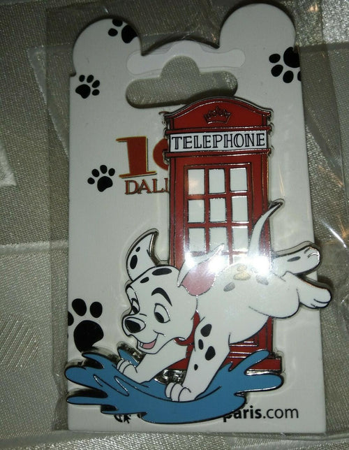101 Dalmatian Puppy London red phone booth Disney Paris Dlrp Dlp Dec 2021 Pin