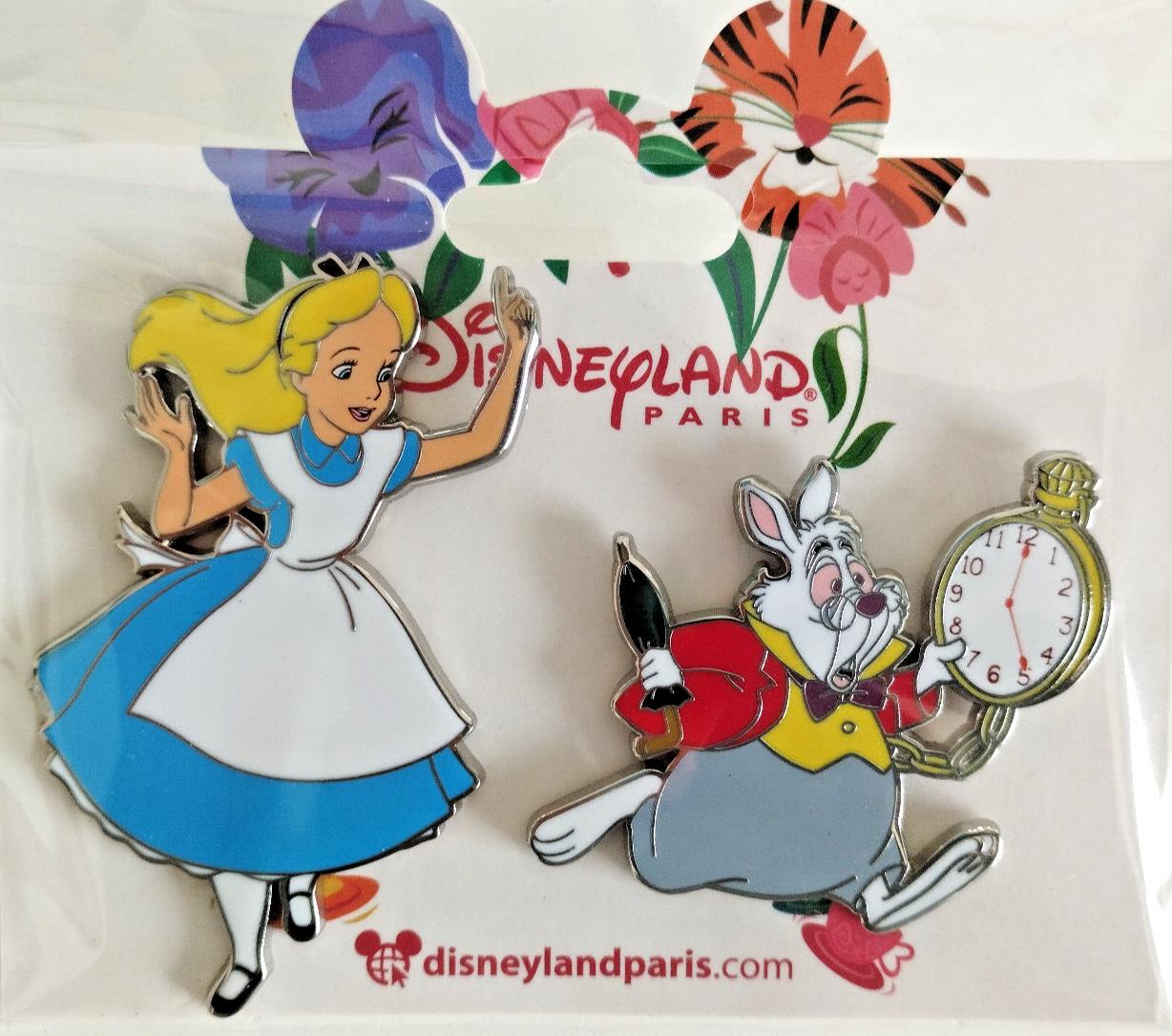 Alice and Rabbit Disney Land Paris Dlrp Dlp 2023 2 Pins Set