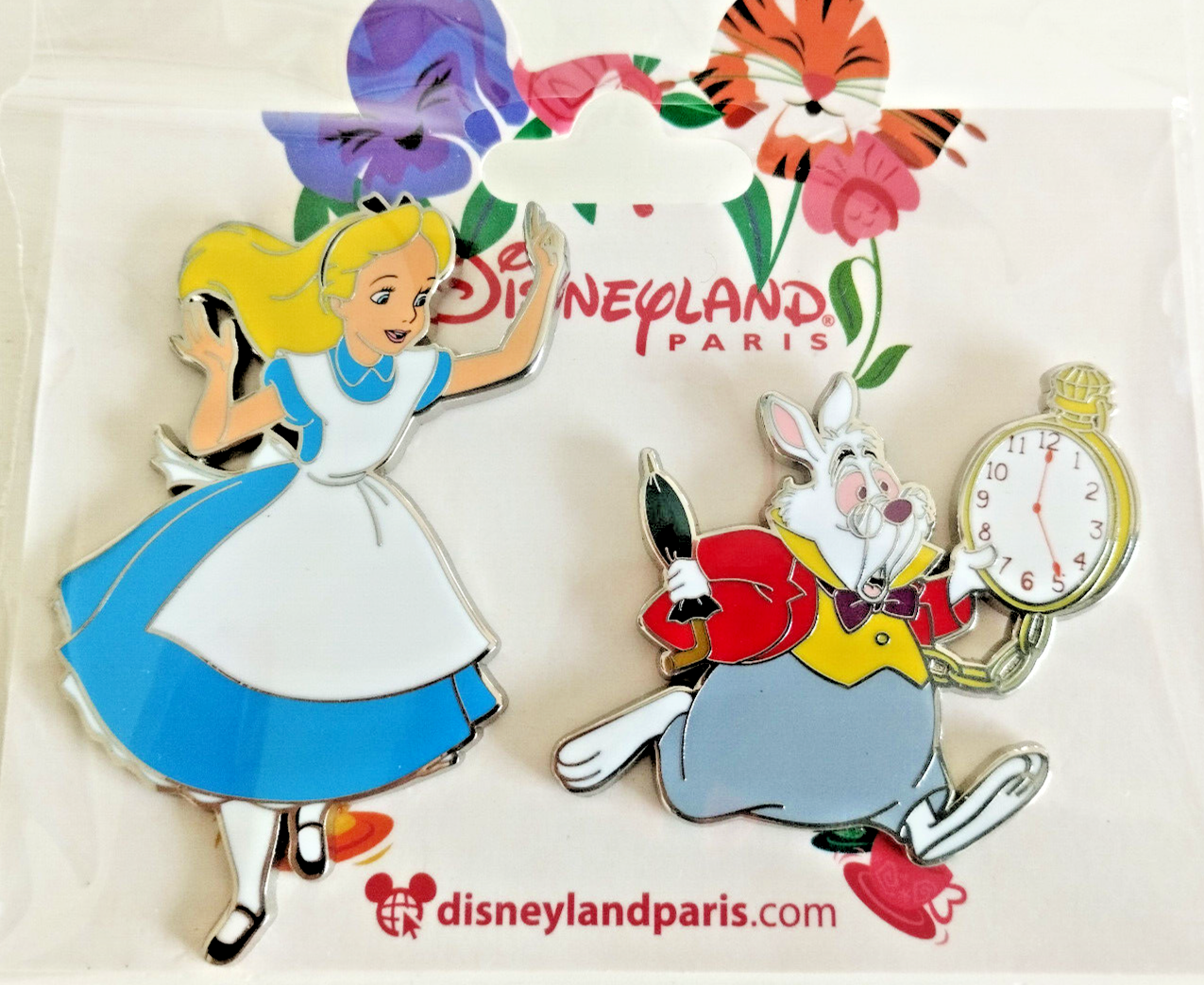 Alice and Rabbit Disney Land Paris Dlrp Dlp 2023 2 Pins Set