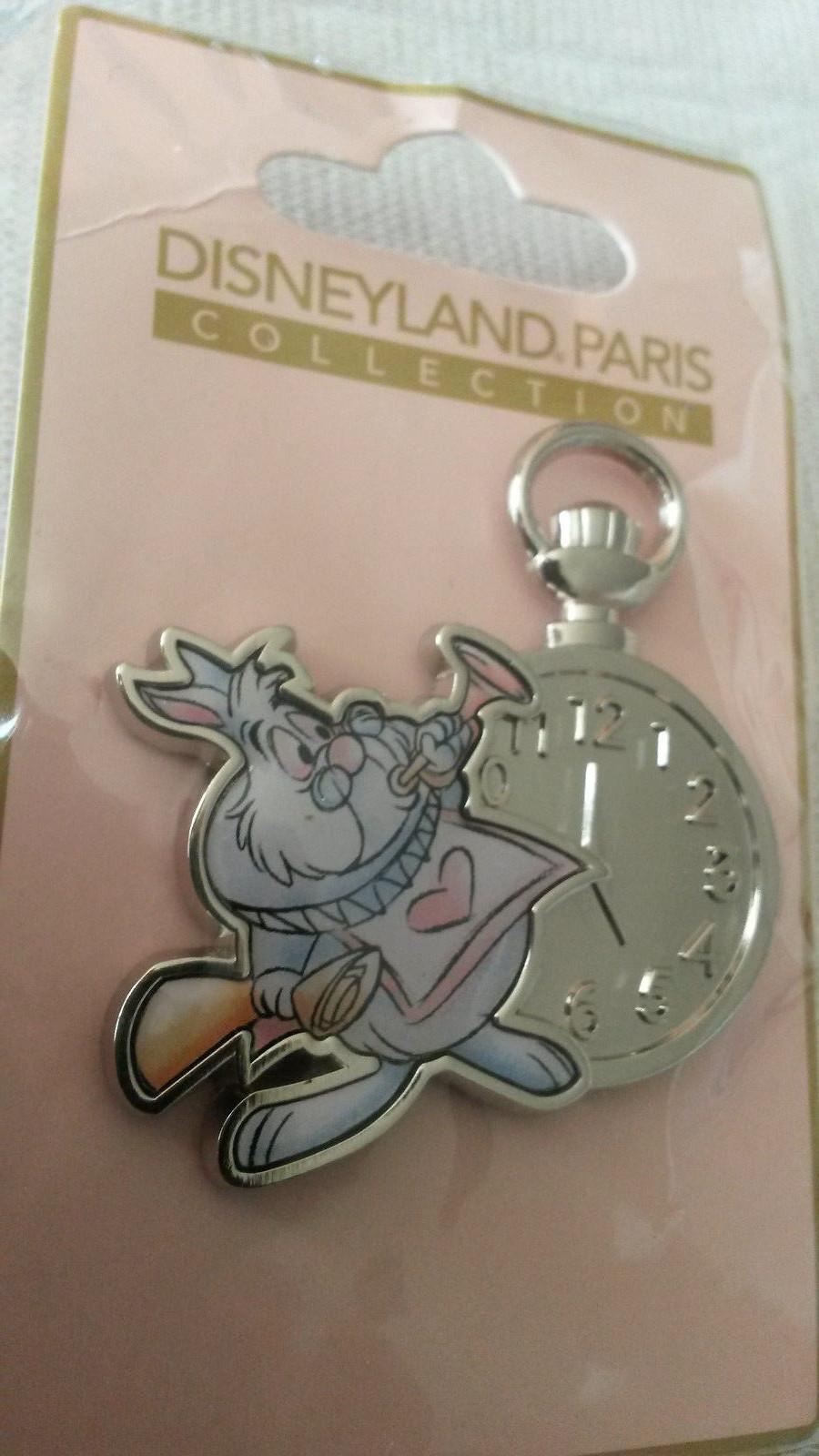 Pastel White Rabbit and Pocket Watch (Alice) Disney Paris Dlrp Dlp June 2017 Pin