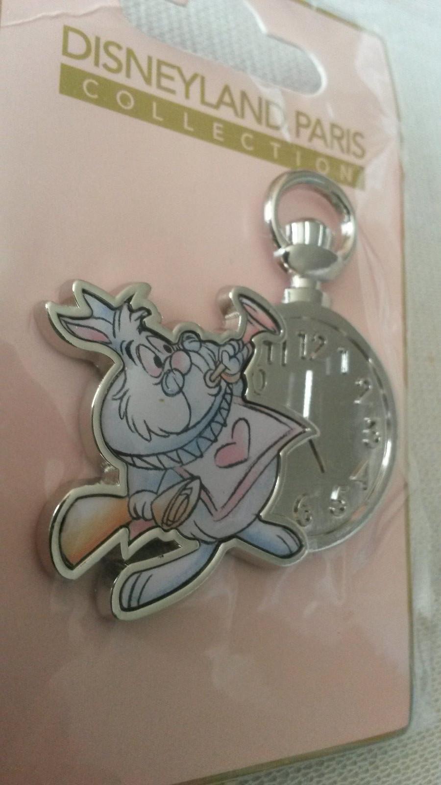 Pastel White Rabbit and Pocket Watch (Alice) Disney Paris Dlrp Dlp June 2017 Pin