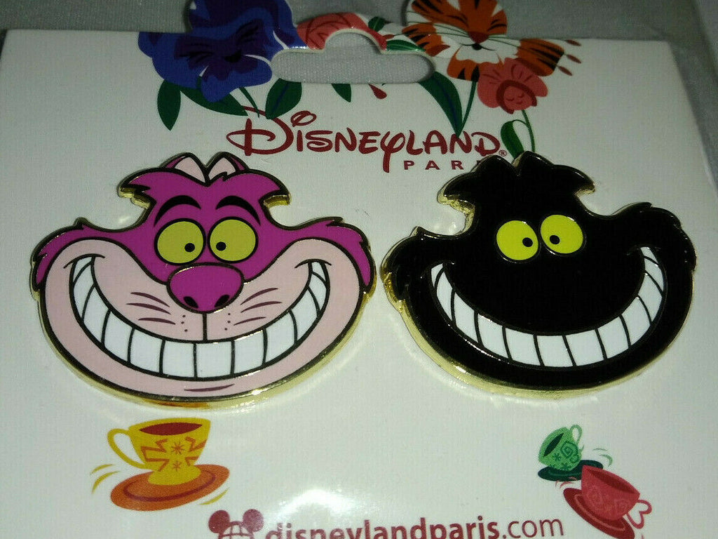 Alice's Cheshire Cat Smilling Disney Land Paris Dlrp Dlp April 2022 2 Pins