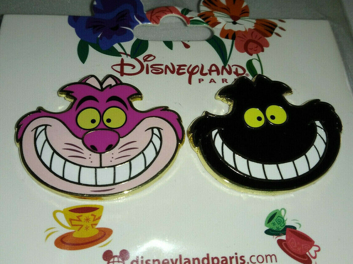 Alice's Cheshire Cat Smilling Disney Land Paris Dlrp Dlp April 2022 2 Pins