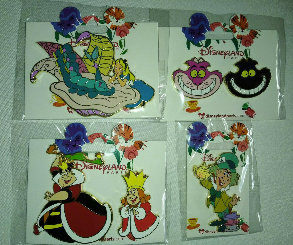 Alice's Cheshire Cat Smilling Disney Land Paris Dlrp Dlp April 2022 2 Pins