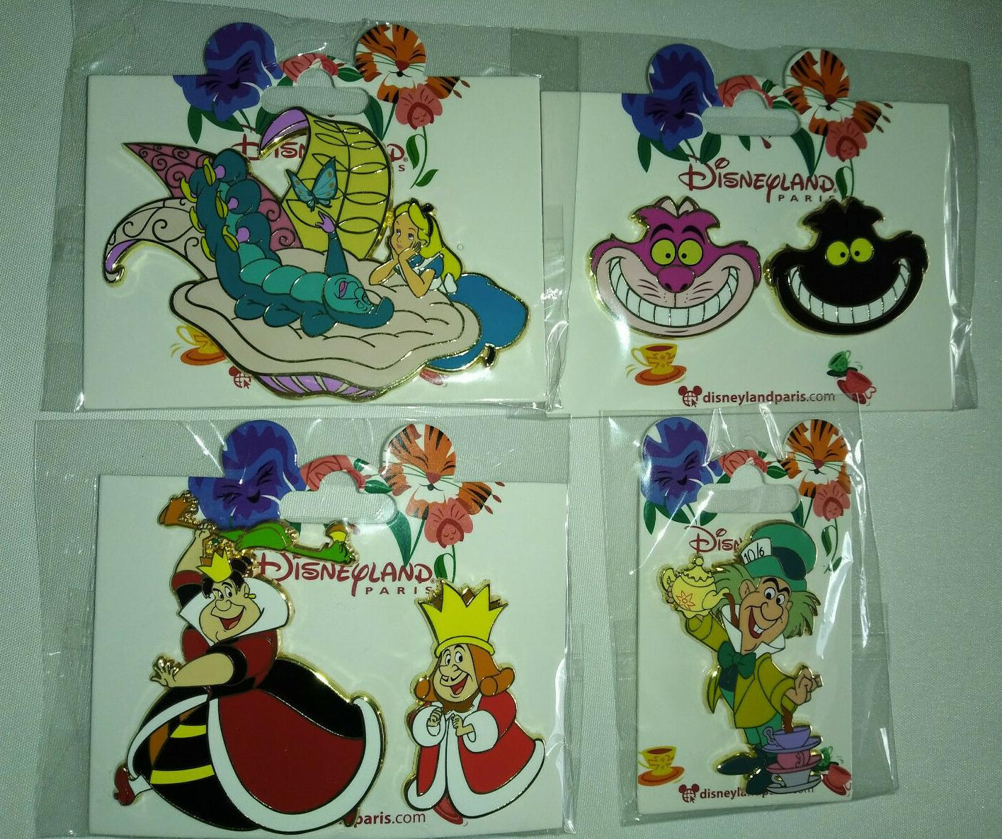 Alice's Cheshire Cat Smilling Disney Land Paris Dlrp Dlp April 2022 2 Pins