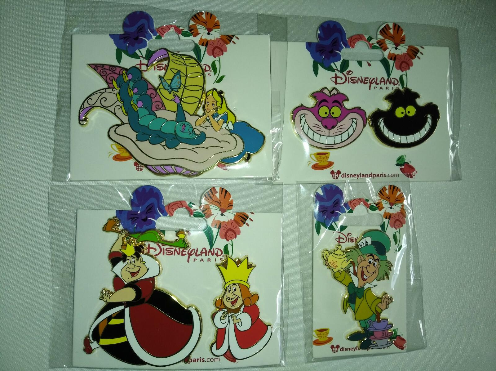 Alice Caterpillar Mad Hatter Cheshire Queen Disney Paris Dlp 2019/2022 8 Pins