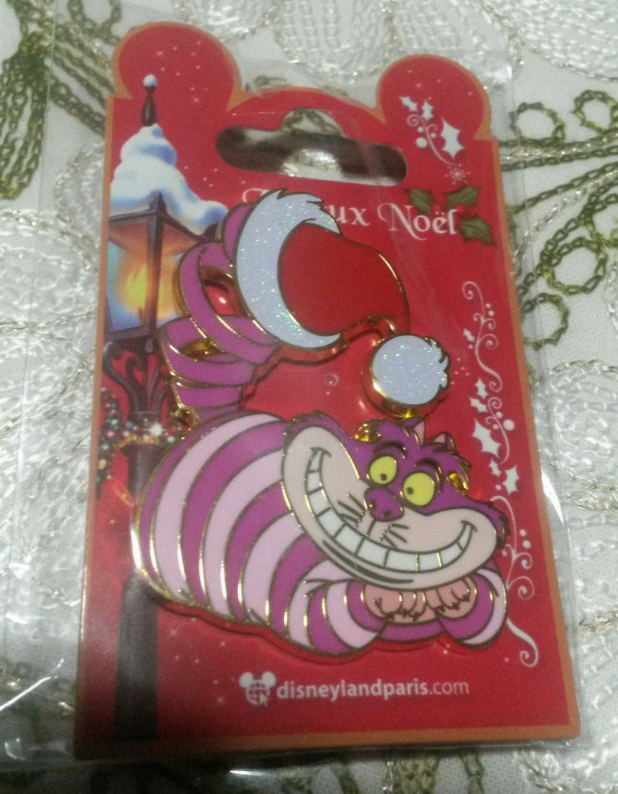 New Cheshire with Xmas Red Hat August 2018 Disney Land Paris Dlrp Dlp Pin