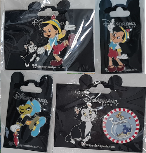 (Pinocchio) Figaro Cleo 2 pins Disney Land Paris Dlp 2022 Pin