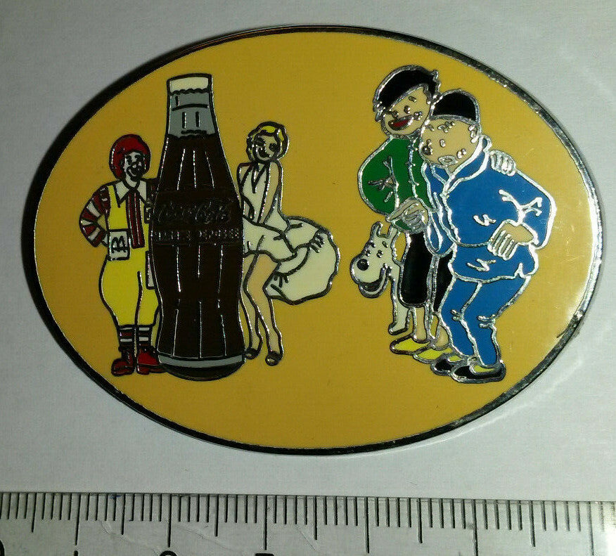 Tintin Milou Tchang Le Lotus Bleu Marilyn Coca Cola Mc Donald Orange Limited Pin