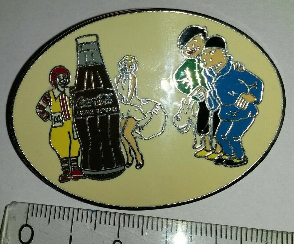 Tintin Milou Tchang Le Lotus Bleu Marilyn Coca Cola Mc Donald White Limited Pin