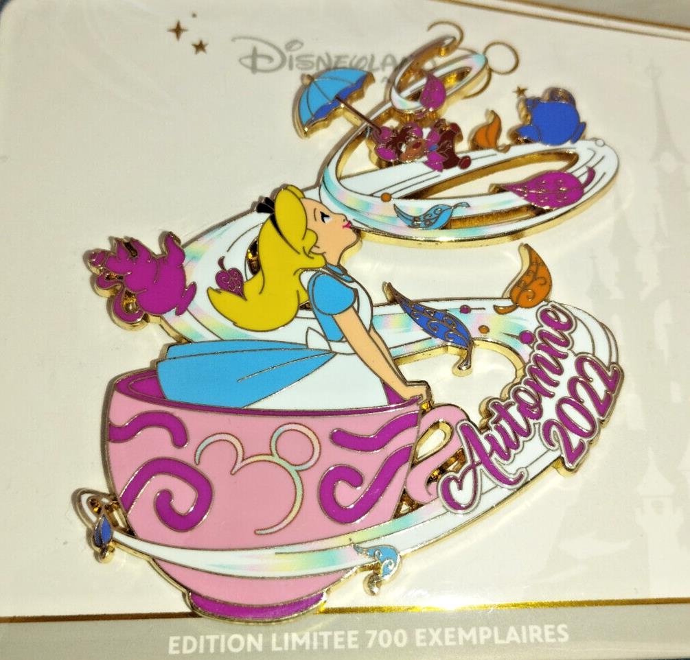 Alice In Wonderland - Fall - Automne Disney Land Paris LE 700 Dlp 2022 Pin
