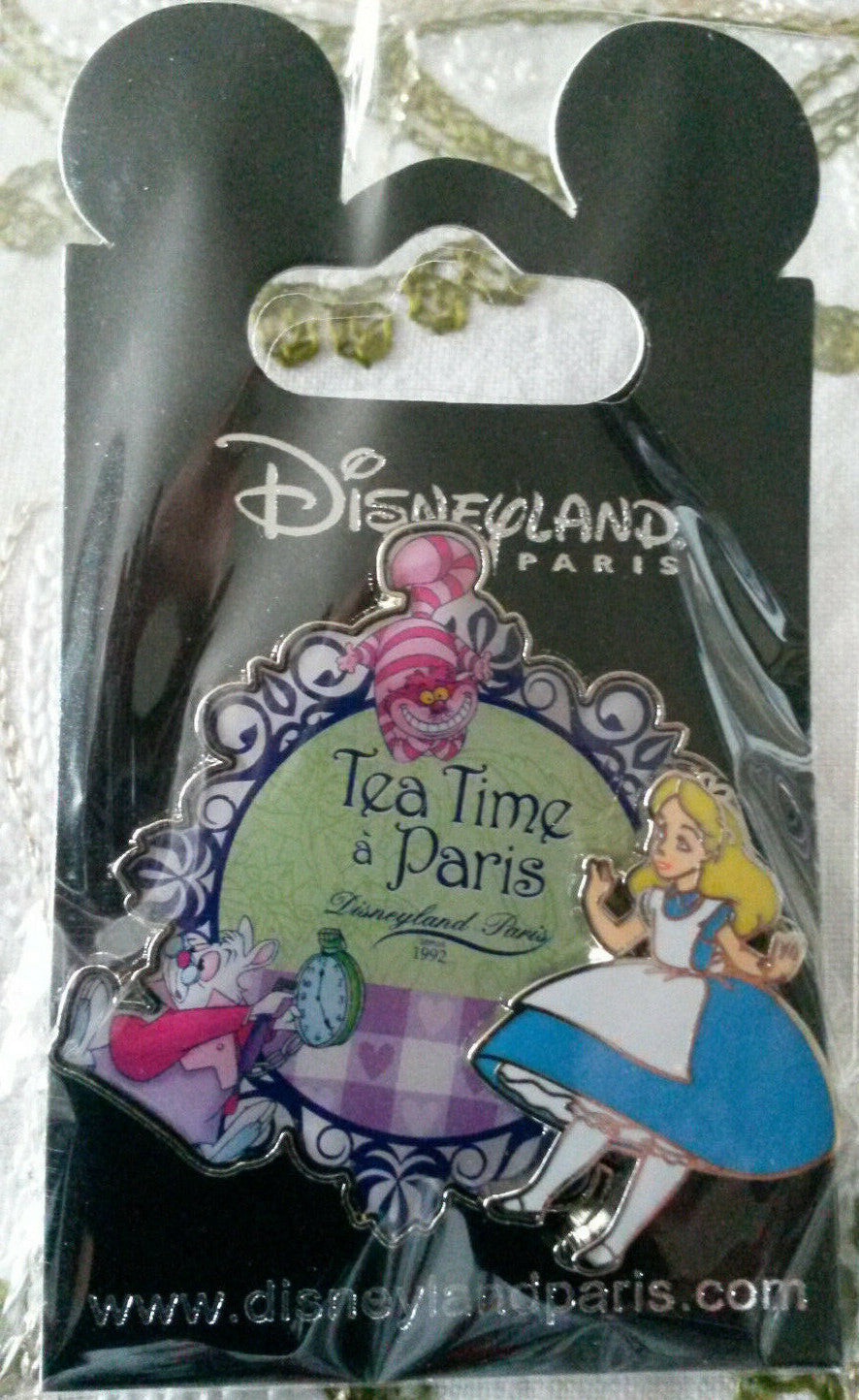 Alice Tea Time A Paris Cheshire Cat Rabbit Disney Land Paris Dlrp Dlp 2014 Pin