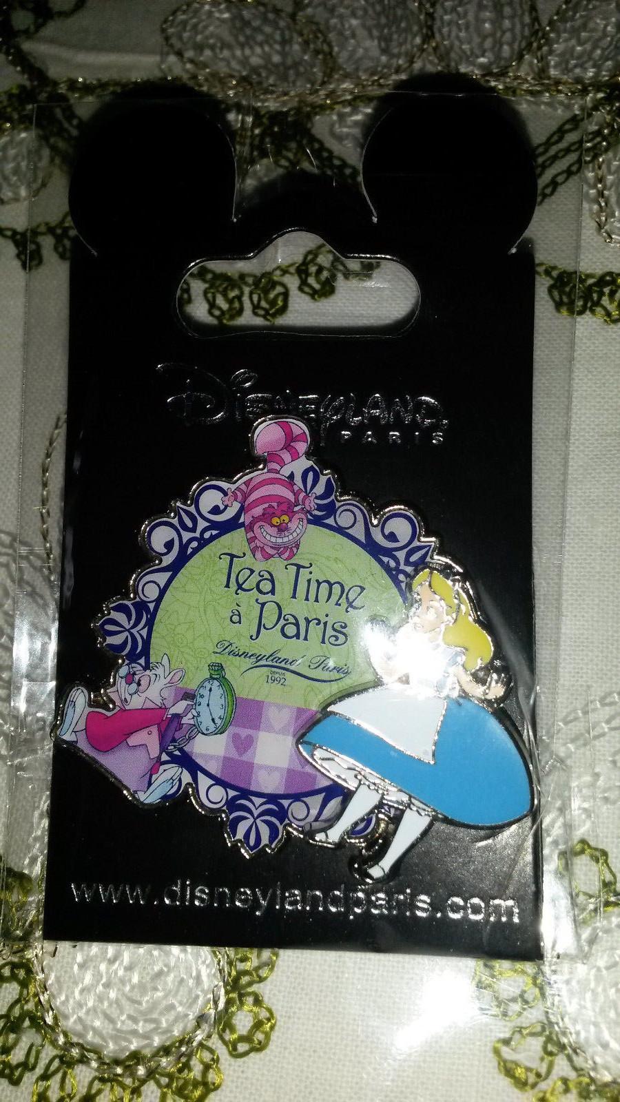 Alice Tea Time A Paris Cheshire Cat Rabbit Disney Land Paris Dlrp Dlp 2014 Pin