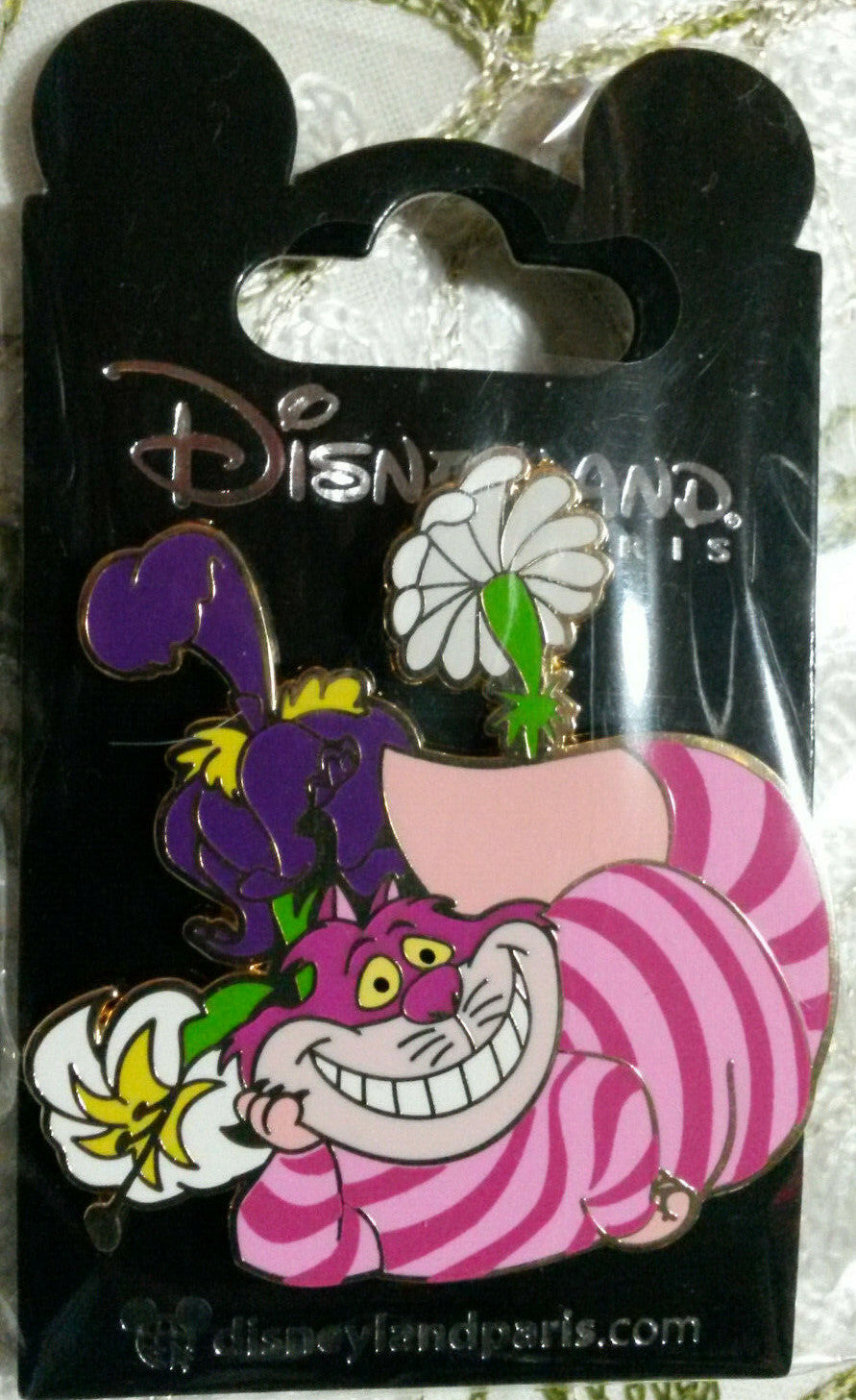 Cheshire Iris Flowers March 2020 Series (Alice) Disney Land Paris Dlrp Dlp Pin