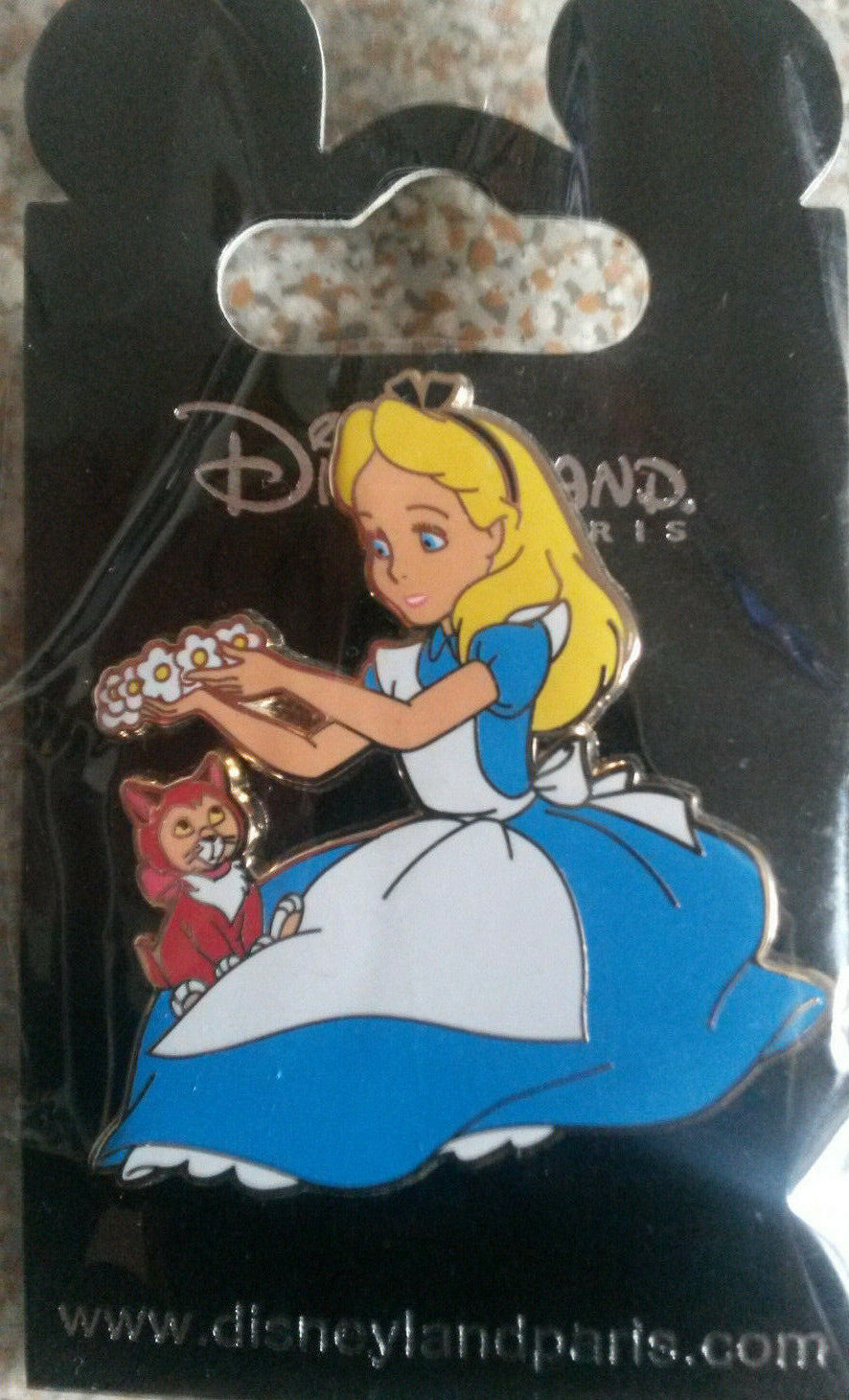 Alice and Dinah Cat ( Alice in Wonderland ) Disney Land Paris Dlrp Dlp 2010 Pin