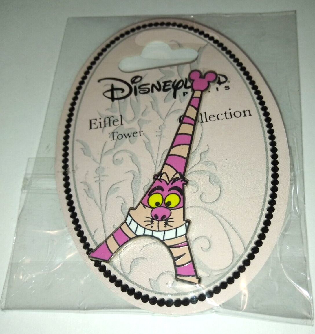 Cheshire Cat Eiffel Tower series Disney Land Paris Dlrp Dlp 2014 Pin