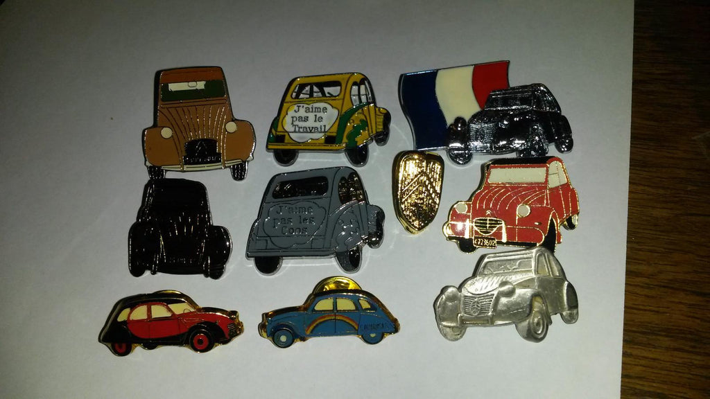 2CV Deudeuche and CITROEN 10 pins lot PIN PIN'S