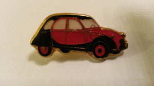 2CV ドゥーシーボー ドゥドゥッシュ シトロエン 赤と黒 サイドピン