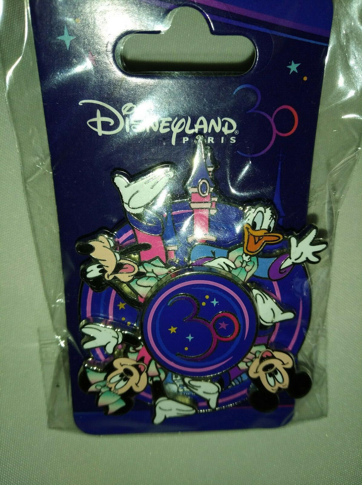 30th Anniversary Mickey Donald Goofy Minnie Disney L Paris Dlp 2022 Spinner Pin