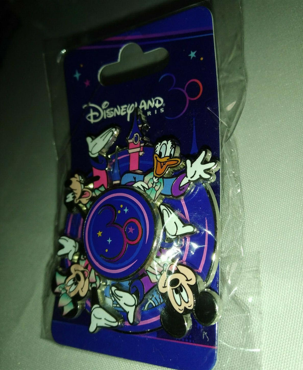 30th Anniversary Mickey Donald Goofy Minnie Disney L Paris Dlp 2022 Spinner Pin