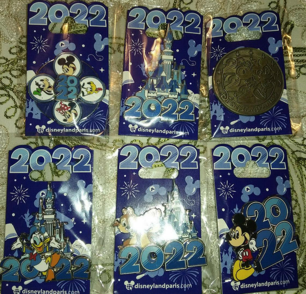 30th Anniversary Park Castle Disney Paris Dlrp Dlp January 2022 Set 6 Pins