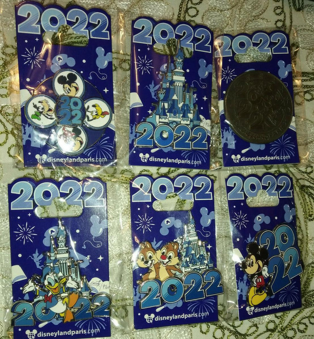 30th Anniversary Park Castle Disney Paris Dlrp Dlp January 2022 Set 6 Pins