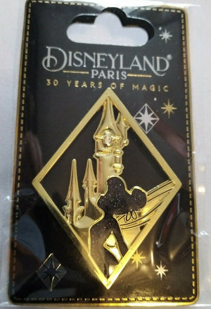 ディズニーランドパリ Dlp 30周年記念 ティンカーベル城 2022 ダイヤモンドシェイプ ピン