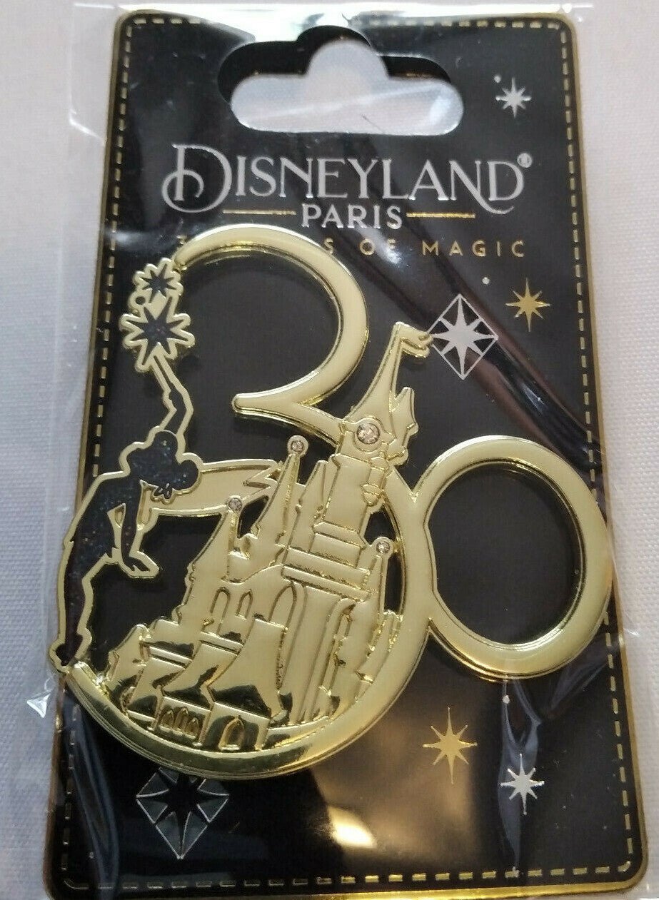 30th Anniversary Tinkerbell over Castle Disney Land Paris Dlp 2022 Ear Shape Pin