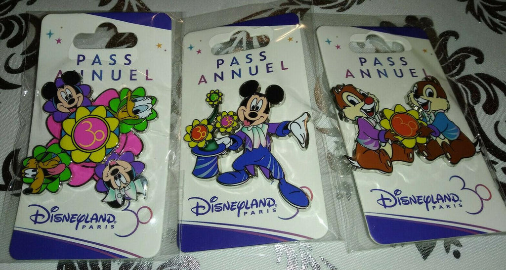 30th Pass Annuel Mickey Donald Pluto Minnie Disney L Paris Dlp 2022 Spinner Pin