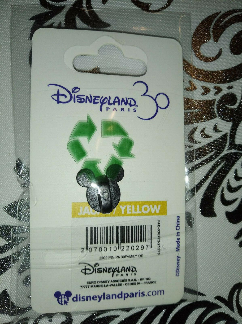 30th Pass Annuel Mickey Hat with flowers Disney Land Paris Dlp 2022 Pin