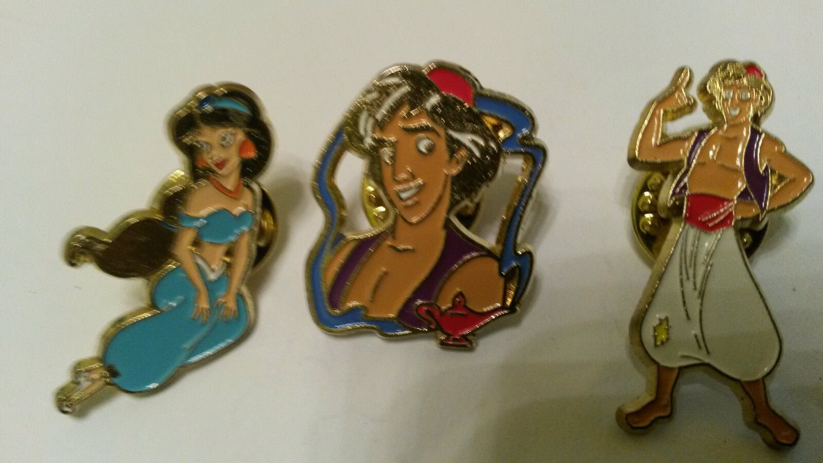 Aladdin Jasmine 3 Pins (Sedesma) European Disney Pin gold colour version