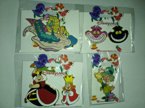 Alice Caterpillar Mad Hatter Cheshire Queen Disney Paris Dlp 2019/2022 8 Pins