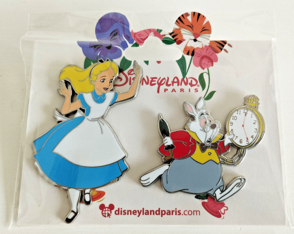 Alice Mad Hatter Rabbit Cheshire Disney Land Paris Dlrp Dlp 2023 4 Pins Set