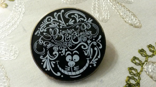 Alice Sketch Booster Set Cheshire Cat Only Disney Paris Dlrp Dlp 2014 Round Pin