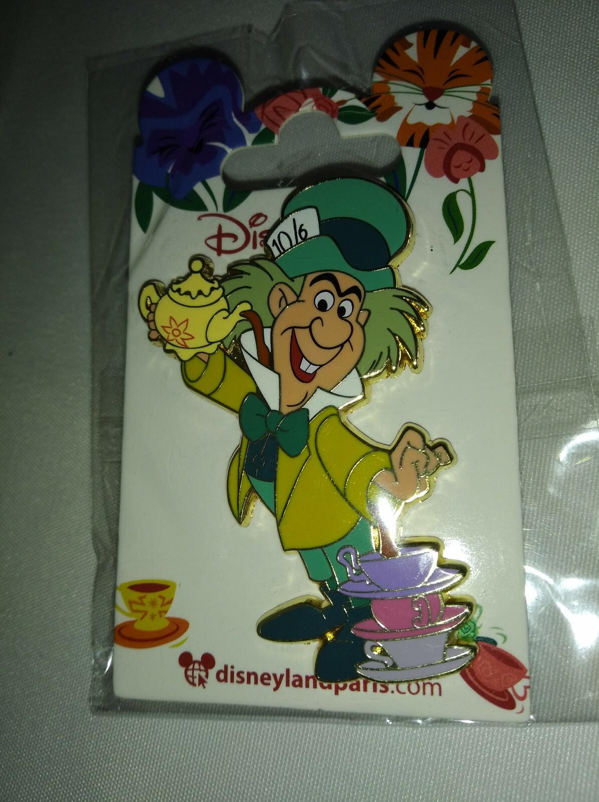 Alice's Mad Hatter serving tea in his shirt Disney Land Paris Dlp April 2022 Pin