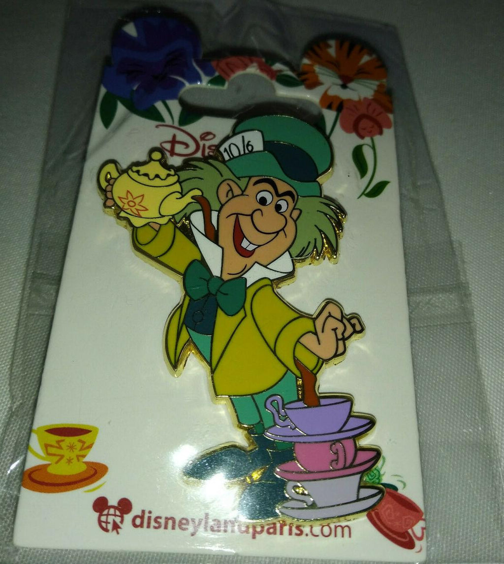 Alice's Mad Hatter serving tea in his shirt Disney Land Paris Dlp April 2022 Pin