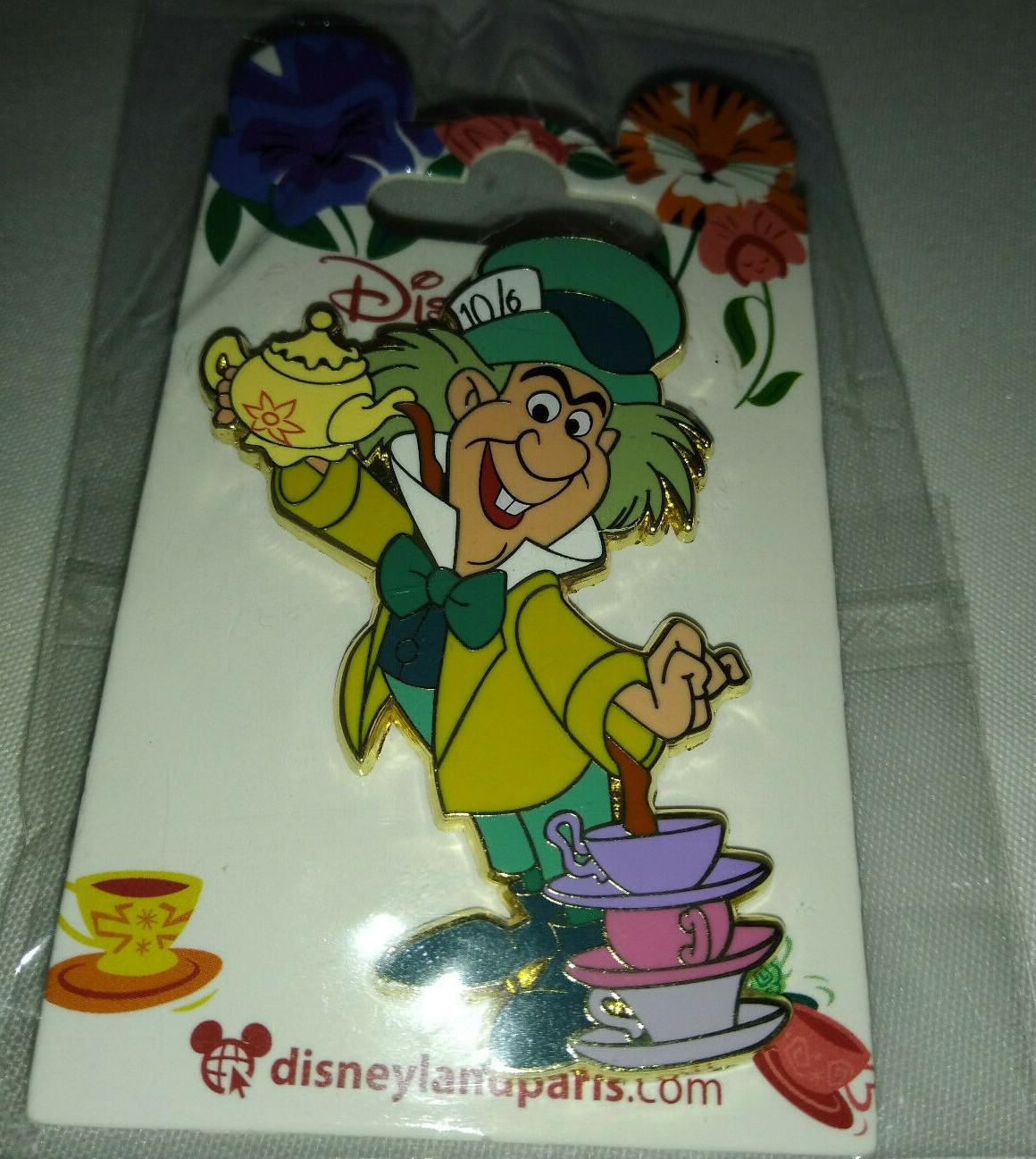 Alice's Mad Hatter serving tea in his shirt Disney Land Paris Dlp April 2022 Pin