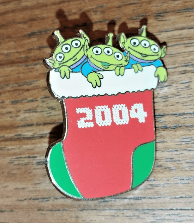 Alien Christmas Stocking Toy Story Cast Lanyard Series Disney Paris Dlp 2004 Pin