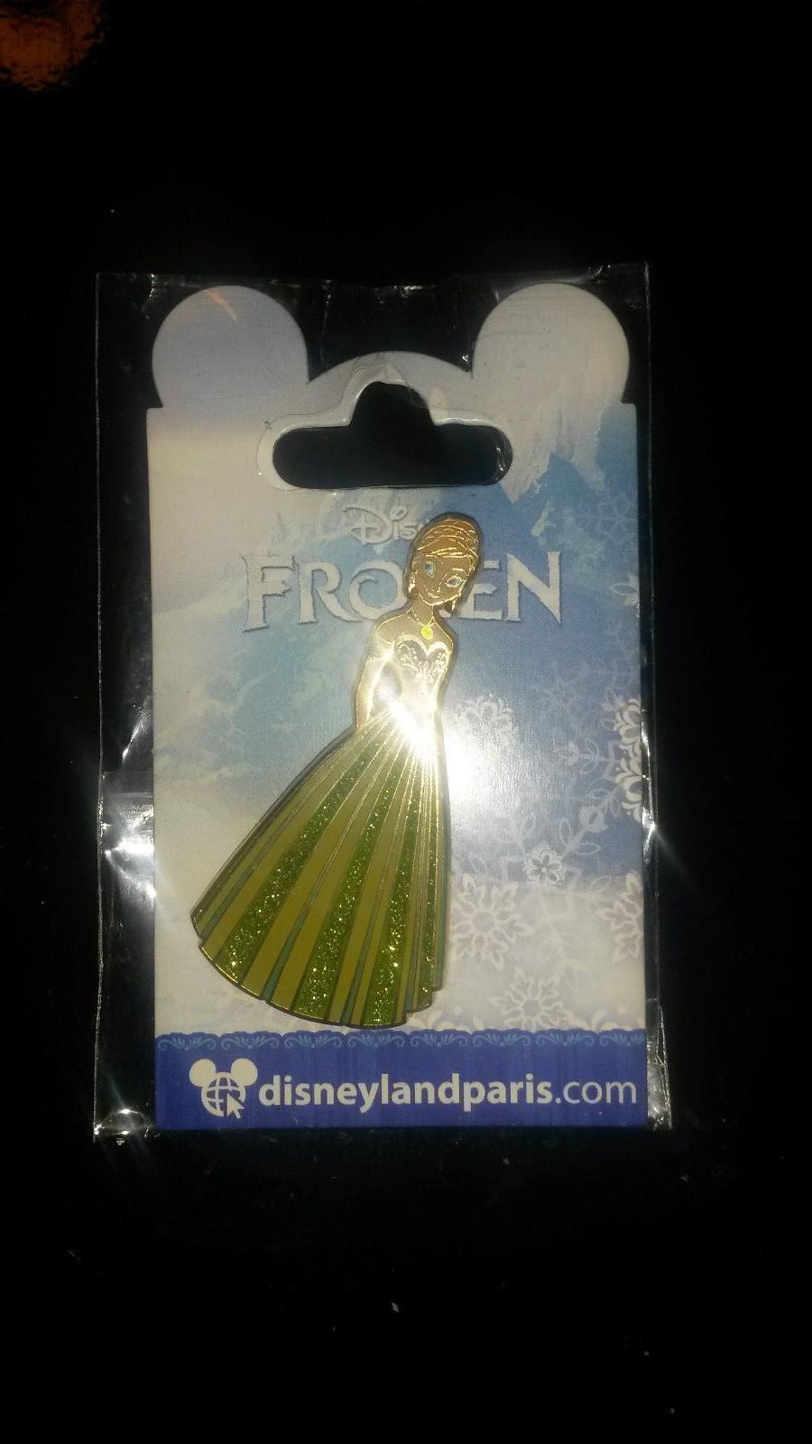 Anna Green Glitter Gown Princess Frozen ( Elsa ) Disney Paris 2014 Dlrp Dlp Pin