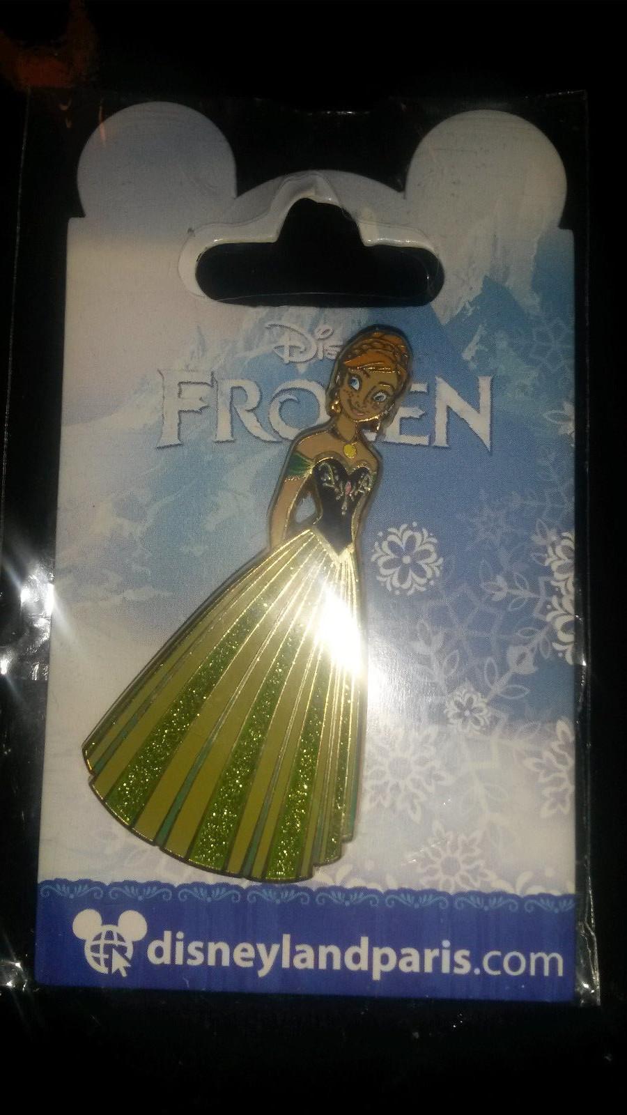 Anna Green Glitter Gown Princess Frozen ( Elsa ) Disney Paris 2014 Dlrp Dlp Pin