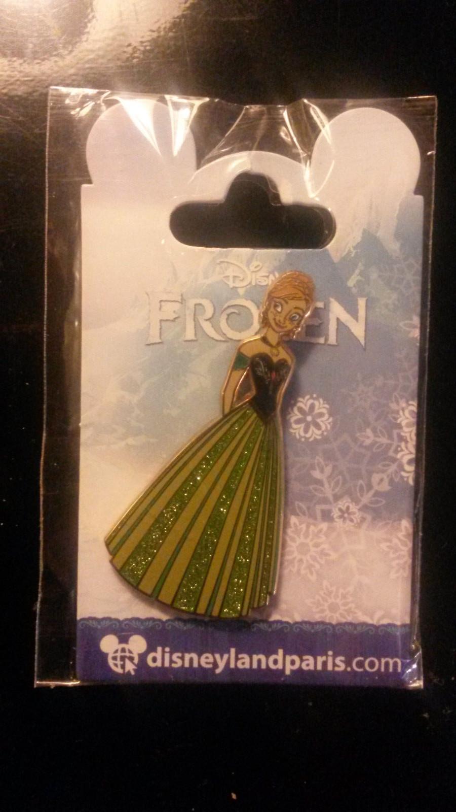 Anna Green Glitter Gown Princess Frozen ( Elsa ) Disney Paris 2014 Dlrp Dlp Pin