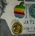 Apple Macintosh Mac Computer Rainbow Vintage 80s Logo 1.5 cm large Pin