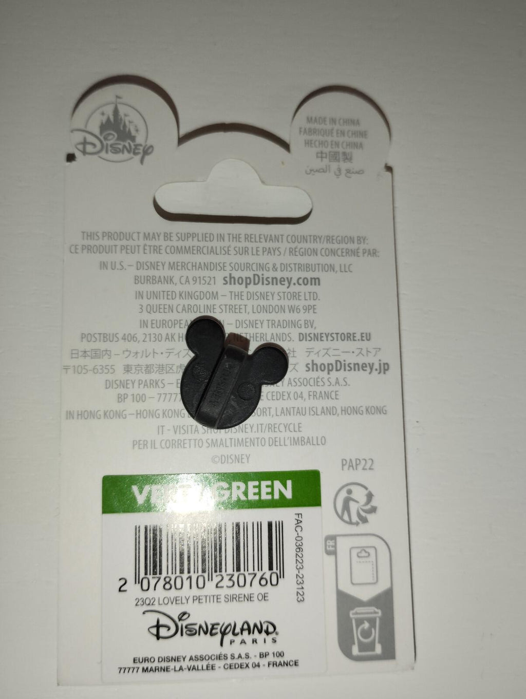 Ariel Chibi Lovely Princess Disney Land Paris Dlp July 2023 Pin